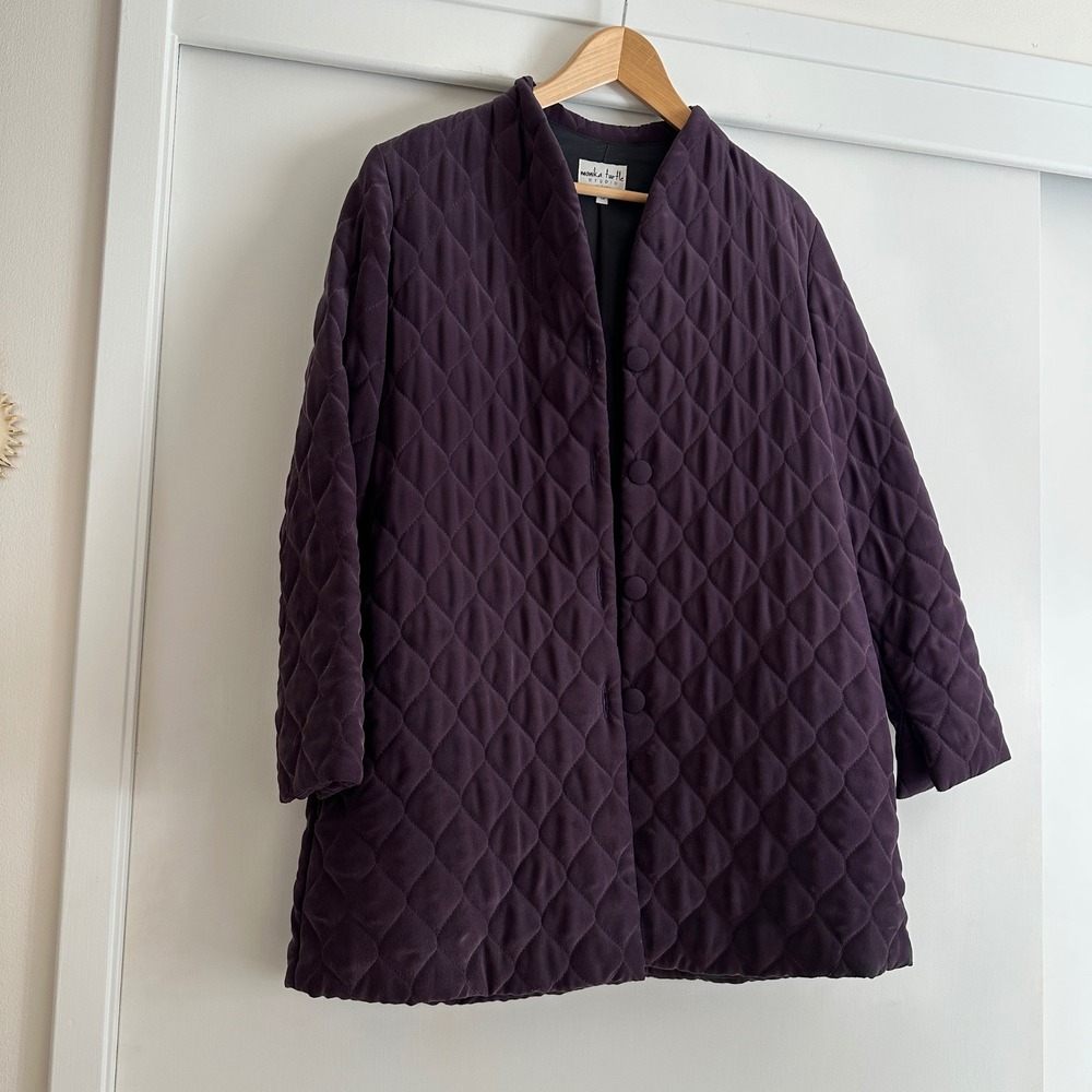 Monika Turtle Studio Quilted Jacket in‎ Plum Purple